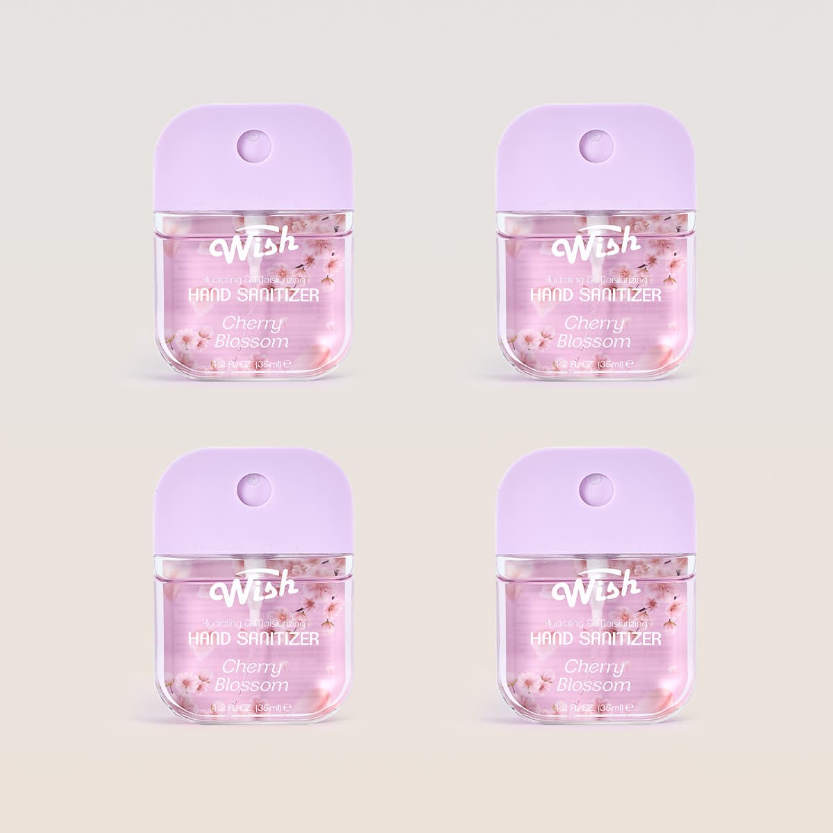 Cherry Blossom 1.2 oz-4Pack | Hand Sanitizer Spray – wish-care