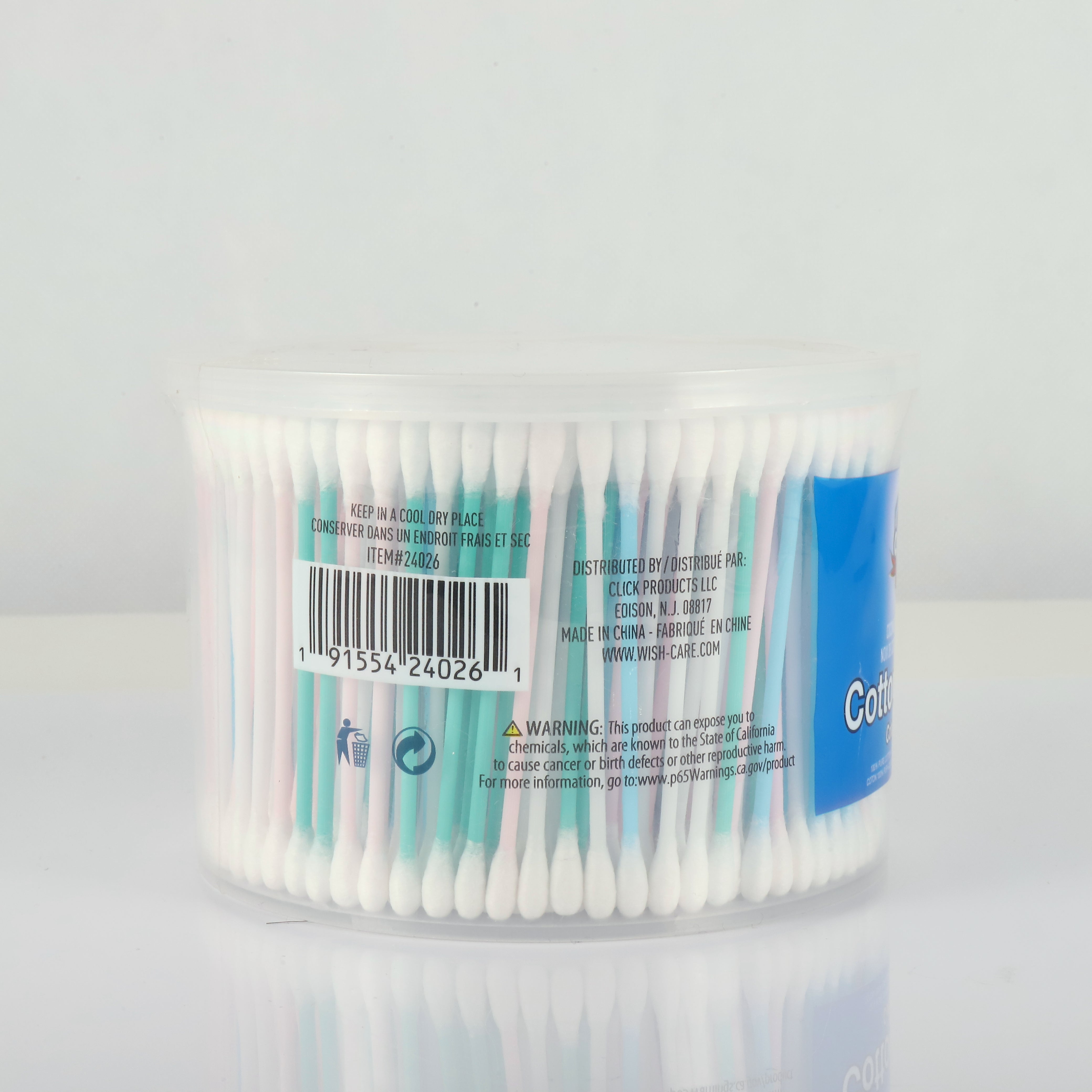 Wish Ultra Coconut Cotton Swabs – 500 Count (Tub)