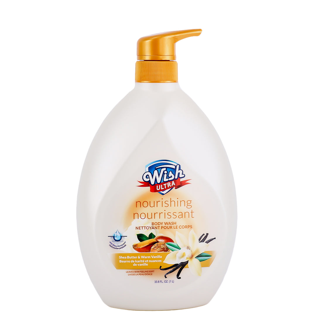 Wish Ultra Nourishing Body Wash - Shea Butter & Warm Vanilla 1L