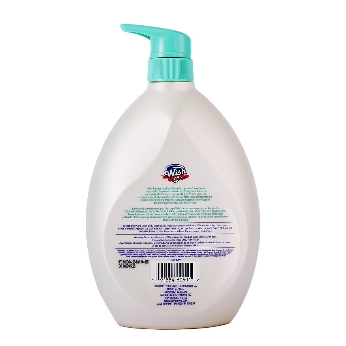 Wish Ultra Pampering Body Wash - Cucumber & Melon 1L