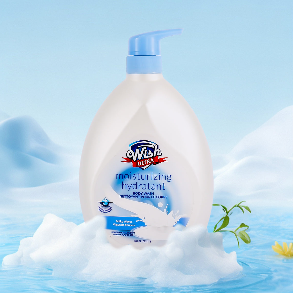 Wish Ultra Moisturizing Body Wash - Milky Waves 1L