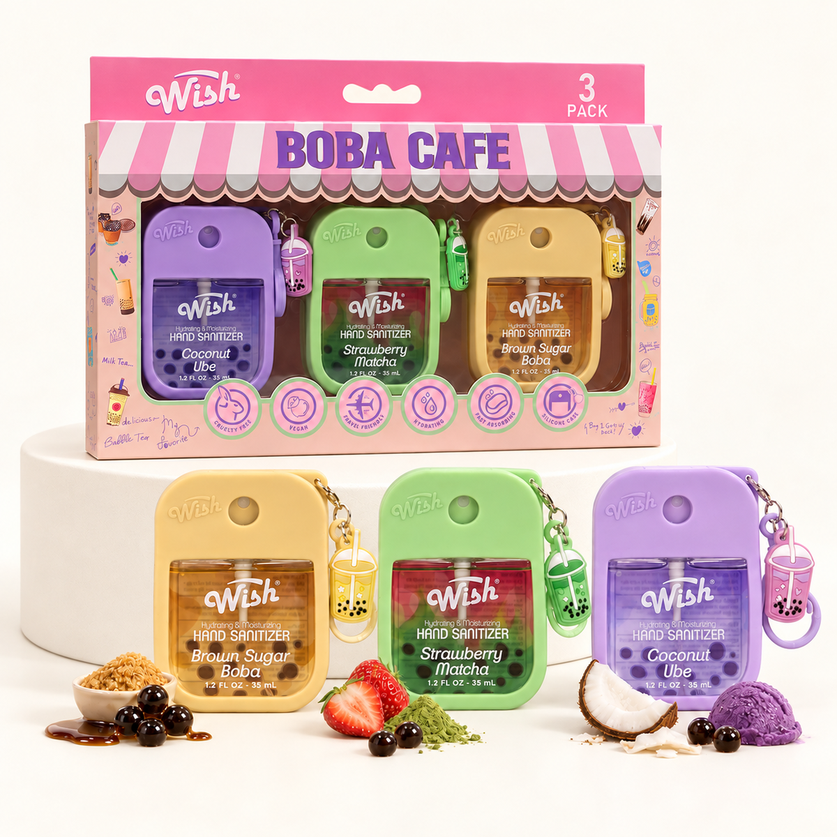 Boba Café Series with Keychain - 12 oz Variety Pack