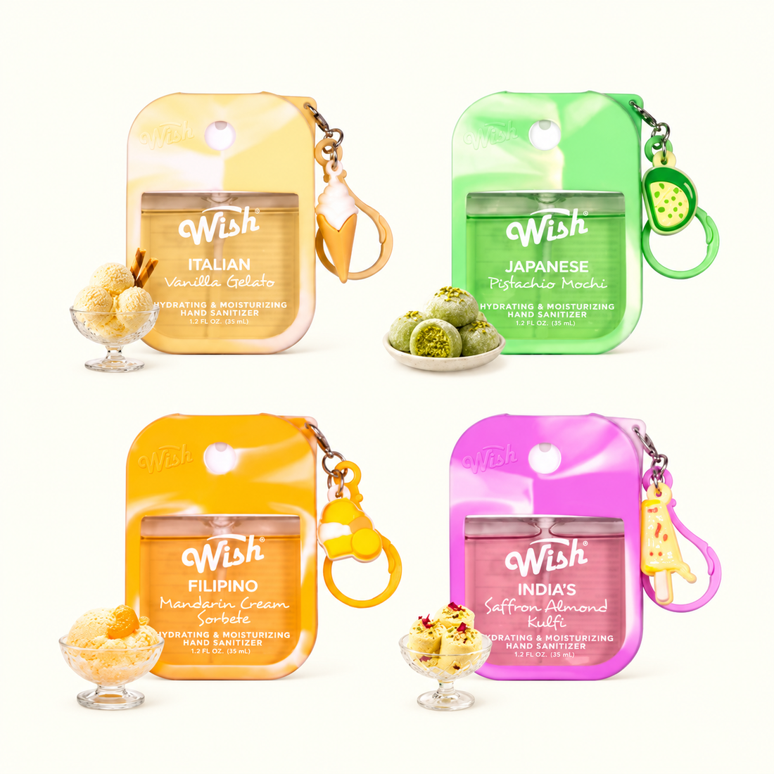 The Global Gelato Tour With Keychain 1.2 oz-Variety Pack