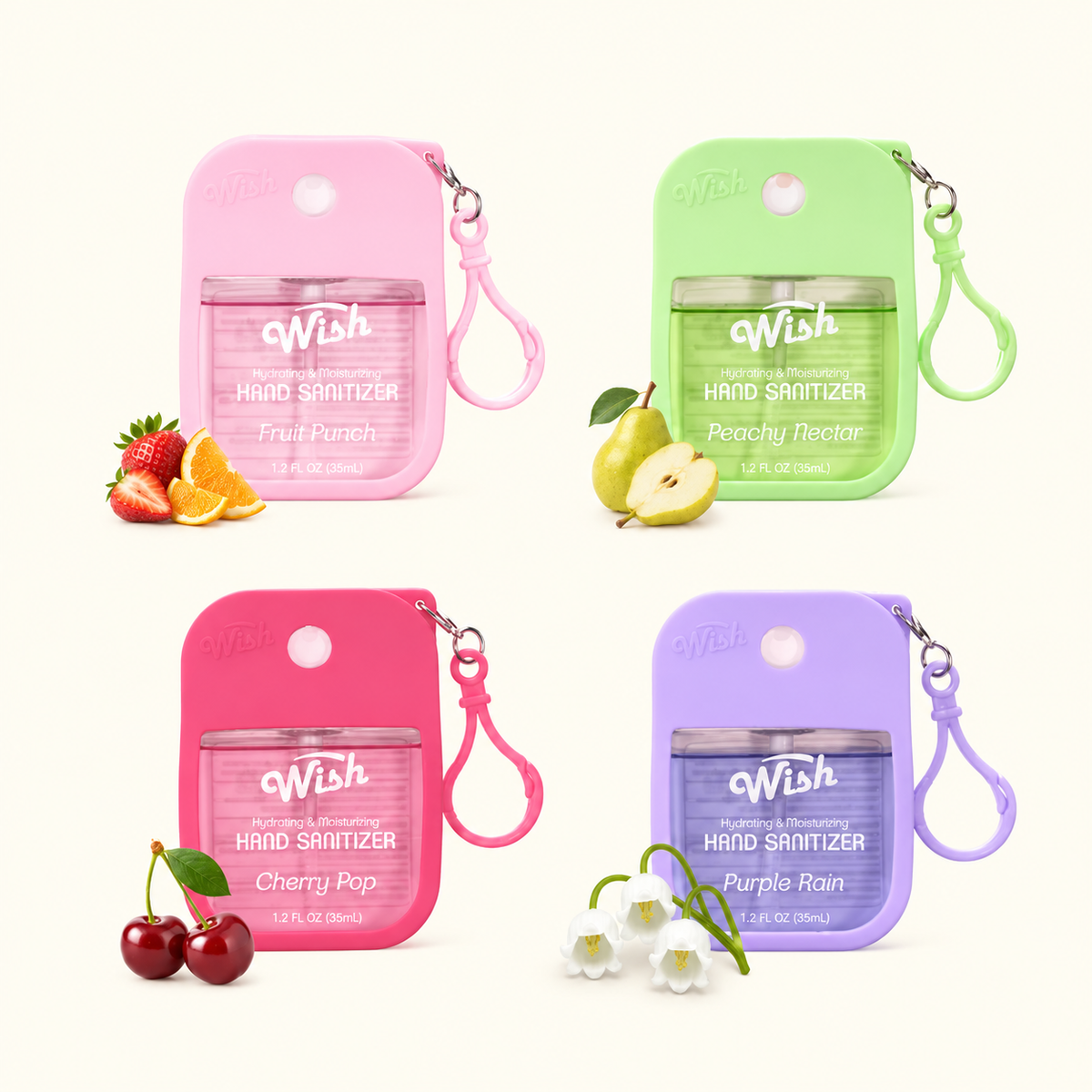 Fruity Series with Keychain - 1.2 oz Variety Pack