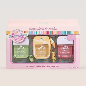 Global Dessert Hydrating Hand Sanitizer 3-Pack with Dessert Charms