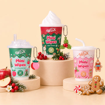 Christmas Mini Wipes - 3 packs
