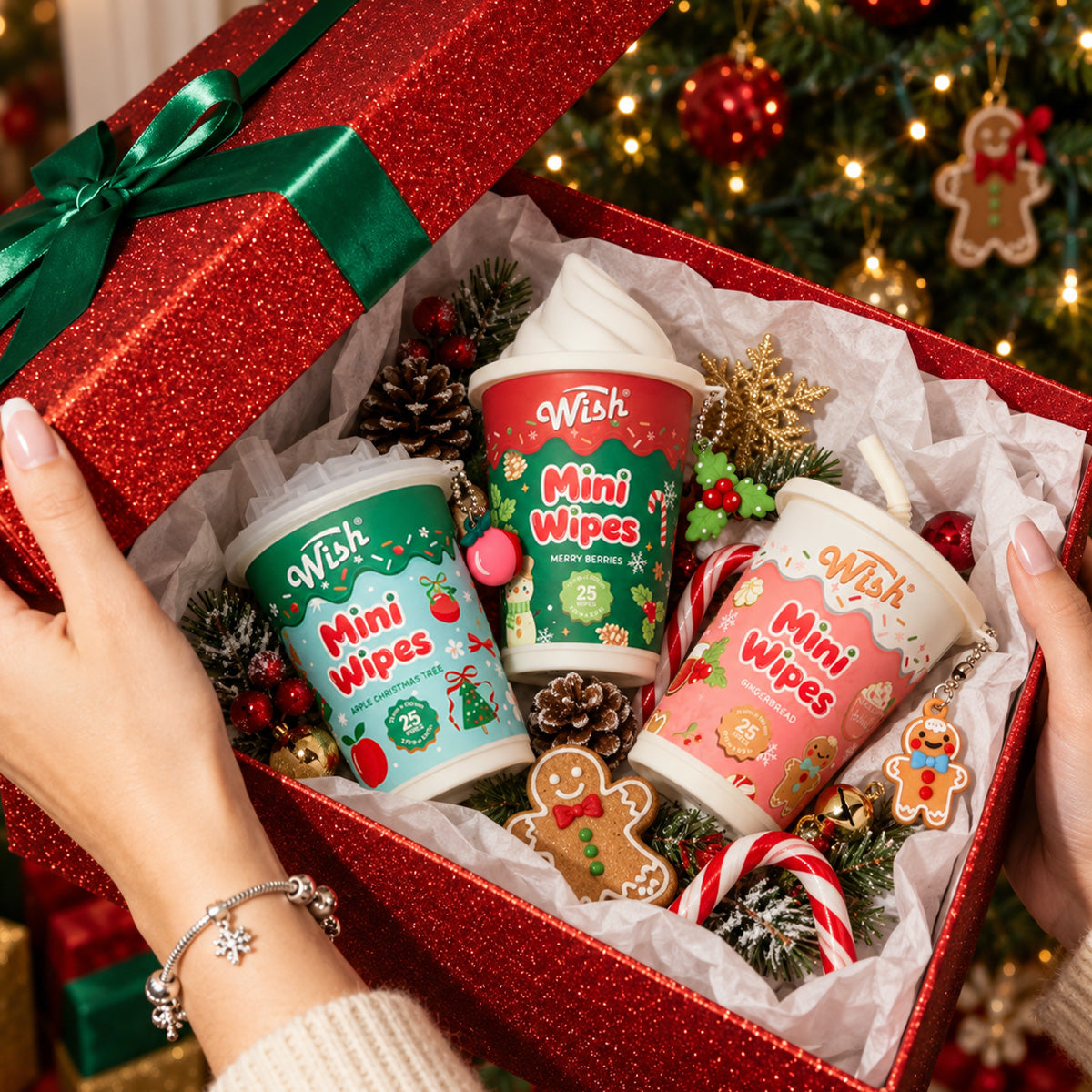 Christmas Mini Wipes - 3 packs