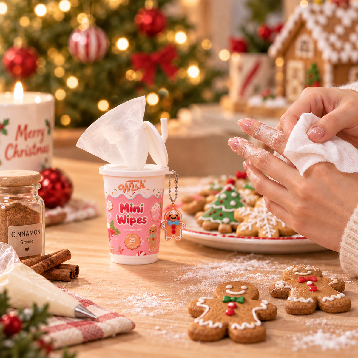 Christmas Mini Wipes - 3 packs