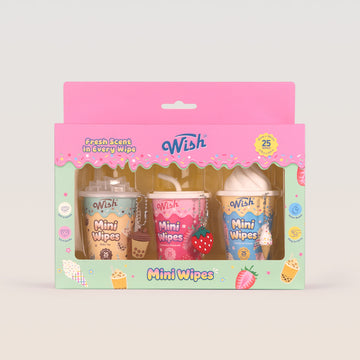Milky Treats Mini Wipes Exclusive Gift Set – 25 Ct Each, Pack of 3