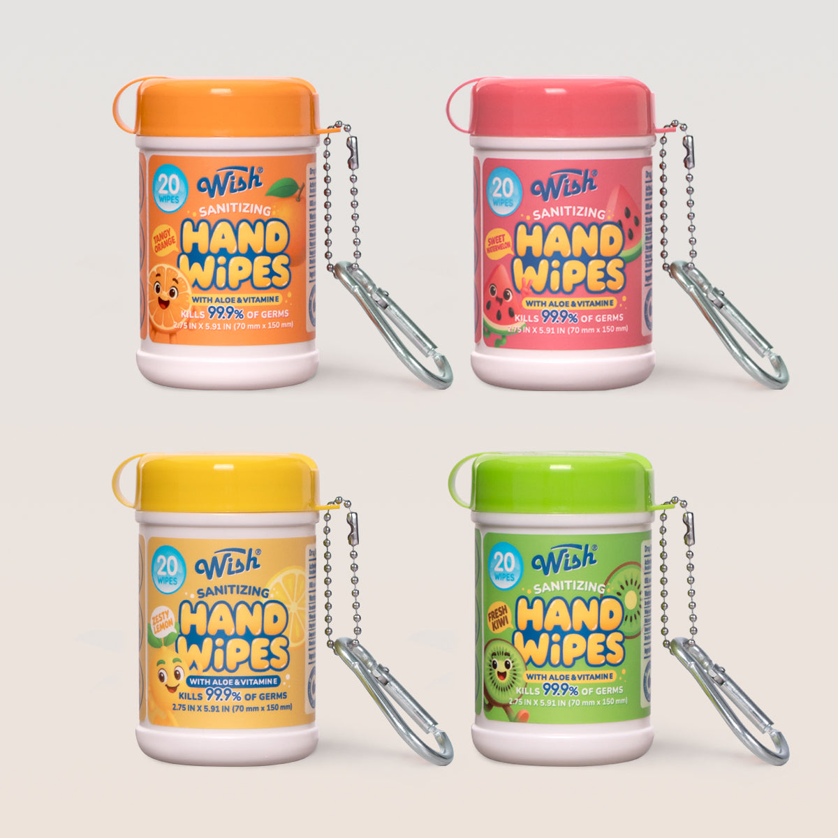 Kid-Friendly Juicy Burst Sanitizing Hand Wipes - 80 Count
