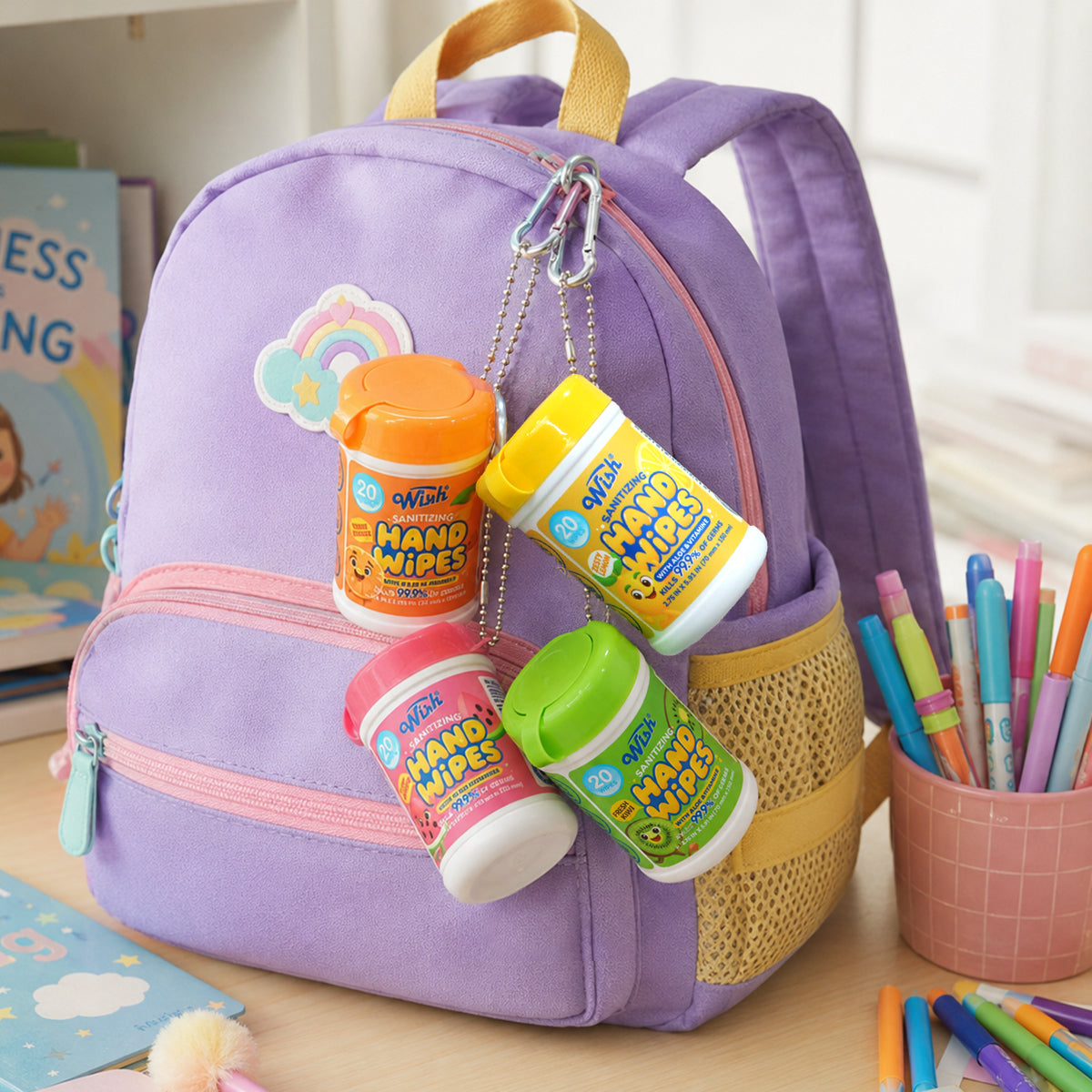 Kid-Friendly Juicy Burst Sanitizing Hand Wipes - 80 Count